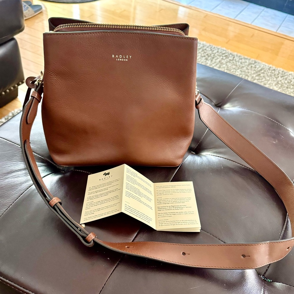 Radley London brown leather bag.